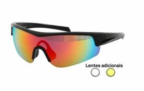 Oculos ciclismo cxr pto/vd 3lentes esp/trans/ama