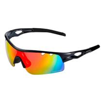 Oculos ciclismo venzo revo mtb/speed preto lente espelhada