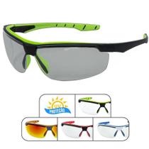Óculos Ciclismo Vôlei Esportivo EPI Sol UV400 Neon - Steelflex Óculos Ciclismo Vôlei Esportivo EPI Sol UV400 Neon - Steelflex