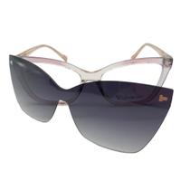 Óculos Clipon Carmen Vitti Cv186 C2 Rosa Translúscido