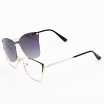 Óculos Clipon Sol Armação Feminina Grau Metal 2 em 1 Miesha- Óculos Sunrise