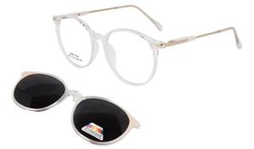 Óculos Clipon Sol Armação Feminino Redonda 2 Em 1 Dandara Óculos Clipon Sol Armação Feminino Redonda 2 Em 1 Dandara