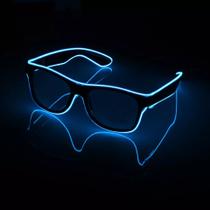 Óculos com led para festas eventos balada próteção uv 400