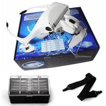 Óculos Com Lupa de Cabeça Profissional 5 Lentes e Luz LED - 9892B1 Óculos Com Lupa de Cabeça Profissional 5 Lentes e Luz LED - 9892B1