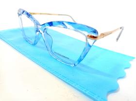 Oculos Cristal Para Descanso De Leitura Moderno Doutora Azul