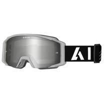 Óculos Cross Motocross Airoh Blast XR1 Cinza Preto Espelhado