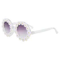Óculos Daisy Flower Óculos redondos para festas e praia Óculos Daisy Flower Óculos redondos para festas e praia
