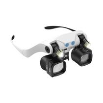 Óculos De Aumento Com Luz LED, Mãos Livres, 14 Lentes Intercambiáveis Para Trabalho De Precisão E Óculos De Aumento Com Luz LED, Mãos Livres, 14 Lentes Intercambiáveis Para Trabalho De Precisão E