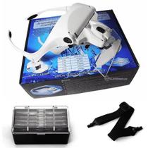 Óculos de Aumento Para Manutenção, Relojoeiro Estojo 5 Lentes LED - 9892B1