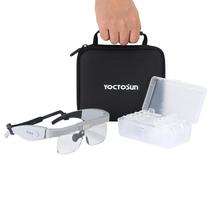 Óculos de aumento YOCTOSUN Head Magnifier com 3 luzes LED
