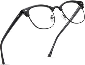 Óculos de bloqueio de luz azul AOMASTE Retro Semi Rimless UV400