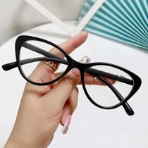 Óculos De Bloqueio De Luz Azul Olho De Gato Anti Radiação Lentes Substituíveis Óculos De Moda