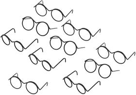 Óculos de brinquedo XIANQI Mini Spectacles com moldura redonda sem lentes