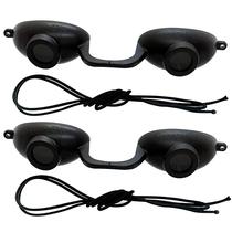 Óculos de Bronzeamento Super Sunnies EVO FLEX - Pacote com 2 Unidades Pretas
