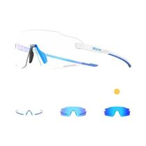 Óculos De Ciclismo Fotochromic Vermelhos Para Homens E Mulheres, Óculos À Prova De Vento Para