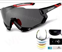 Óculos De Ciclismo Kit Com Cinco Lentes E Adaptador Lente - Rockbros