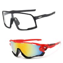 Óculos de Ciclismo Mtb Corrida Speed proteção UV 400 Kit 2