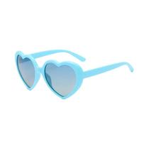 Óculos De Ciclismo Polarizados Com Gradiente, Anti UV, Design De Coração De Pêssego Arco-Íris,