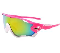 Óculos de ciclismo rosa feminino - BOMPASSO