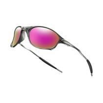 Óculos De Ciclismo Unissex Modernos Com Lentes Metálicas E Proteção UV Para Esportes Ao Ar Livre,