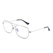 Óculos de computador JM Aviator Square Anti Blue Light Silver