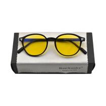 Óculos De Computador Vintage Femininos Com Armação Redonda Ultraleve E Bloqueio De Luz Azul,