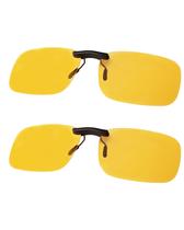 Óculos de condução noturna FIMOSON Clip On, pacote com 2 unidades Óculos de condução noturna FIMOSON Clip On, pacote com 2 unidades