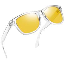 Óculos de condução noturna Joopin Clear Frame Yellow Lens UV400