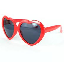 Óculos De Coração Infantil Feminino Vermelho Proteção UV400
