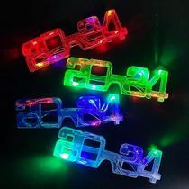 Óculos de festa de 2024 LED para comemoração da véspera de ano novo, 4 unidades Óculos de festa de 2024 LED para comemoração da véspera de ano novo, 4 unidades