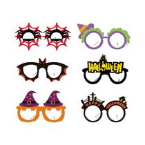 Óculos De Festa De Halloween 6/12 Peças Com Armações De Abóbora, Aranha E Fantasma Assustadores Para