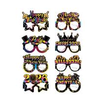 Óculos De Festa De Réveillon 6/12 Peças Acessórios Festivos Para Fotos Tamanho Universal Decoração