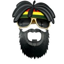 Óculos de festa inovadores, cabelo de coco com barba para diversão fantasiada