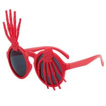 Óculos de festa Novelty Skeleton Hand Funny Eyewear Red Óculos de festa Novelty Skeleton Hand Funny Eyewear Red