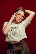 Óculos de Grau Acetato Nude Quadrado Grande - Coleção Cariño