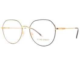 Óculos De Grau Bond Street Dourado Preto BS52235 C07-54 Óculos De Grau Bond Street Dourado Preto BS52235 C07-54