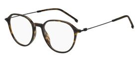 Óculos de Grau Boss Masculino Oval Marrom 1481 2os