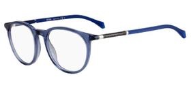 Óculos de Grau Boss Masculino Redondo Azul 1132 pjp