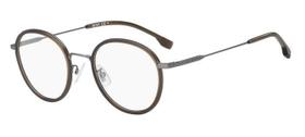 Óculos de Grau Boss Masculino Redondo Marrom 1288/f xcb