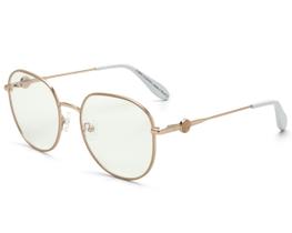 Óculos De Grau Carol Cazassa Mariana Rios Dourado Branco MR1034 3099-52