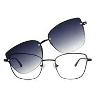 Óculos de Grau com Clip On Solar Magnético 2 em 1 Proteção UV Óculos de Grau com Clip On Solar Magnético 2 em 1 Proteção UV