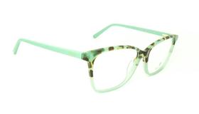 Óculos de Grau Feminino Bulget BG7080 G24 55-15 Verde Translúcido/Marmorizado
