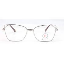 Oculos De Grau - Femme Paris By Deborah Secco - Óculos - Fp 30064 C4 - Prata Com Roxo