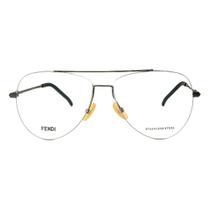 Óculos de Grau Fendi FFM0048 KJ1 Prata Óculos de Grau Fendi FFM0048 KJ1 Prata