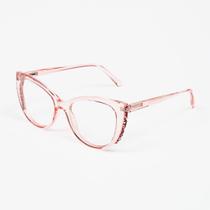 Óculos De Grau Gatinho Cor Rosê Brilho - Kievbird