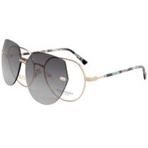 Óculos de grau Geométrico Ana Hickmann Clipon AH10017 04B Dourado/Demi Óculos de grau Geométrico Ana Hickmann Clipon AH10017 04B Dourado/Demi