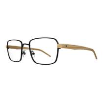 Óculos De Grau Hb 0409 10104090261010 Matte Black Wood