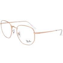 Óculos de Grau Hexagonal Ray-Ban RB6448 3094 Rosé Gold