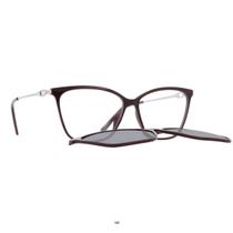 Oculos de grau invu armacao inj vinho + clip im42510b