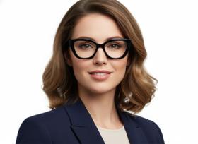 Óculos de Grau Leitura Feminino Gatinho Vintage Preto